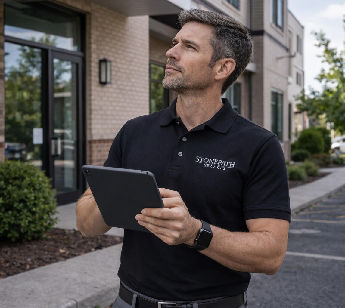 Commercial Property Condition Report Modern commercial building exterior used for property condition reporting and site documentation